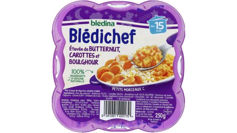 Blédina Etuvée de butternut, carottes et boulghour, dès 15 moiss L'assiette de 250g