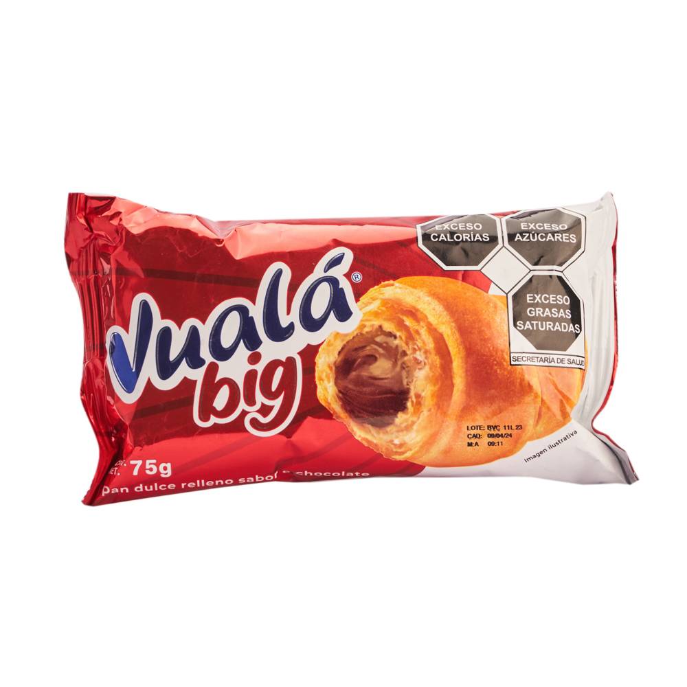 Vualá · By pan dulce relleno, chocolate (75 g)