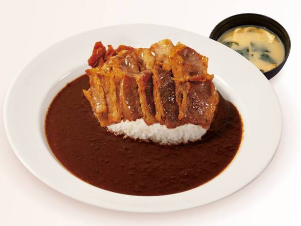 カルビ焼肉オリジナルカレー（味噌汁付）