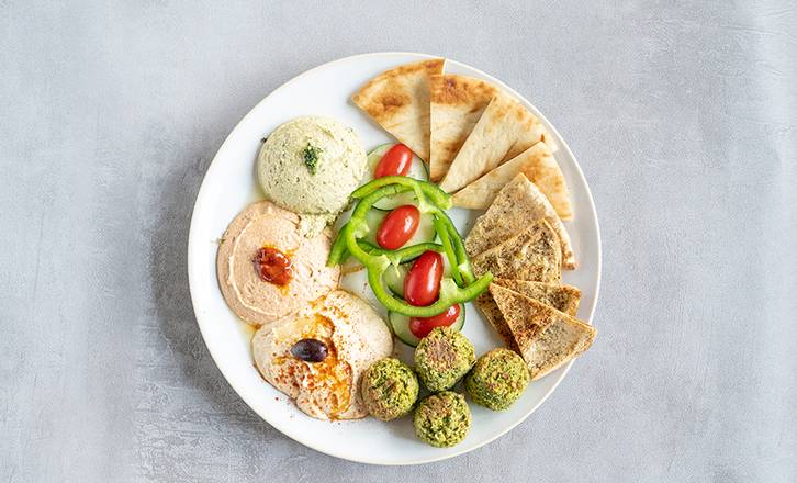 Hummus Trio with Falafel