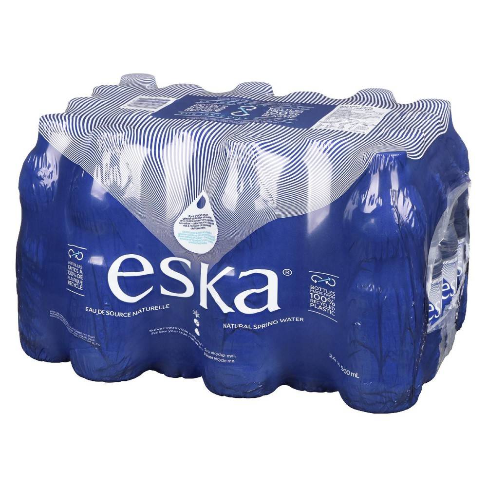 Eska Natural Spring Water (24 ct, 500ml)