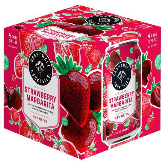 Craftwell Strawberry Margarita (4x 12oz cans)