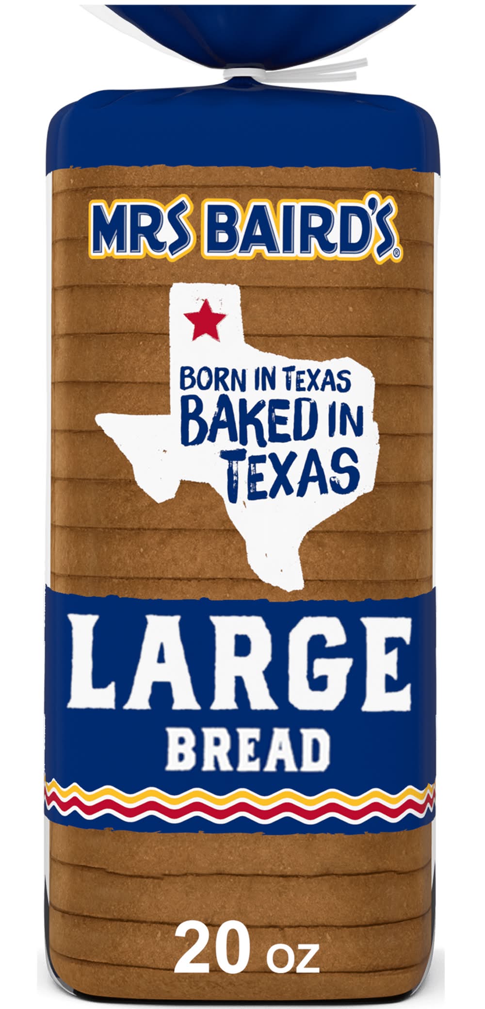 Mrs Baird's White Bread, L (20 oz)