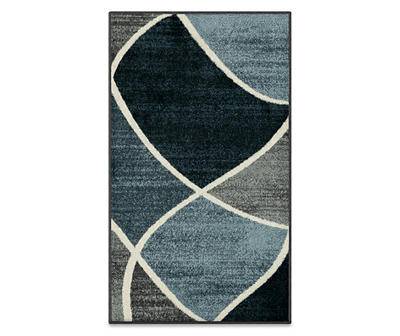 Broyhill New Wave Accent Rug (20" x 34"/blue-grey)