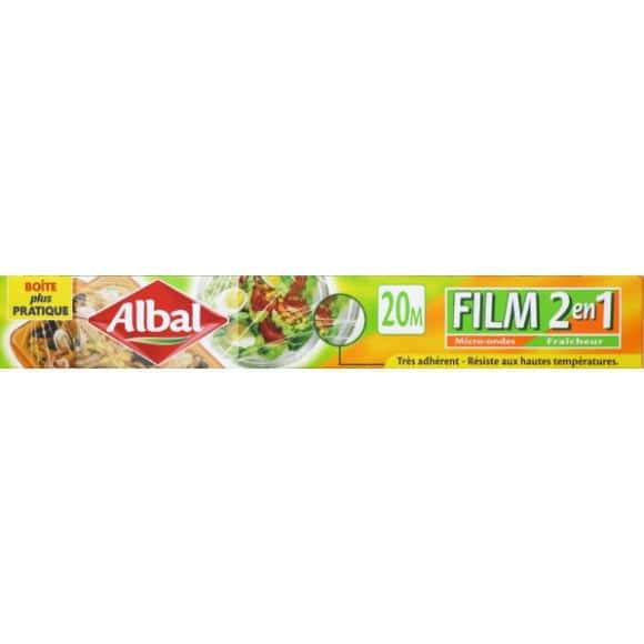 Albal - Film étirable 2 en 1, 20 m