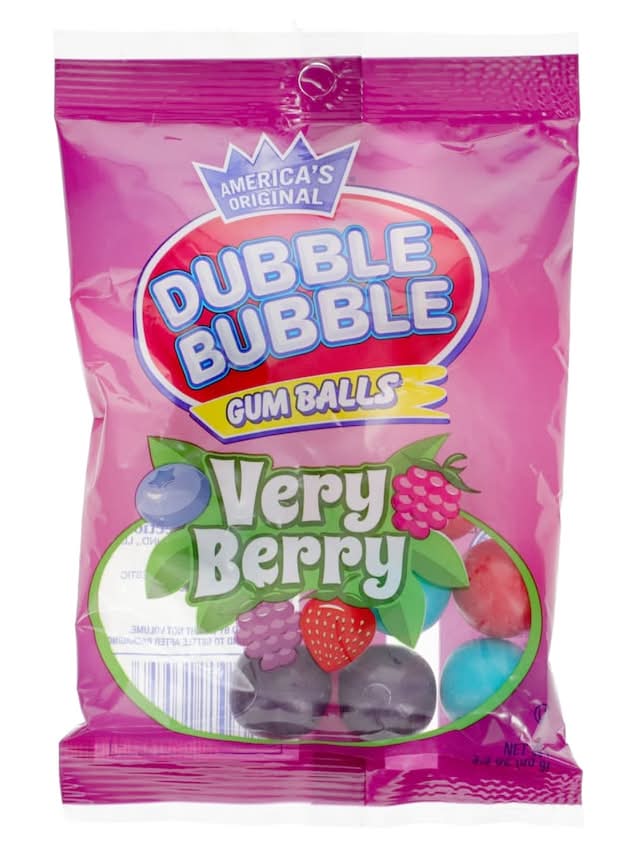 Dubble Bubble Gum Balls, Very Berry (3.3 oz)