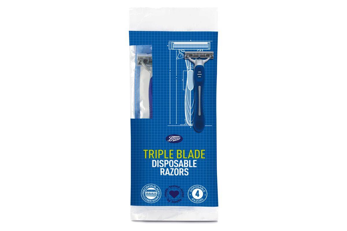 Boots Triple Blade Disposable Razor (4 pack)