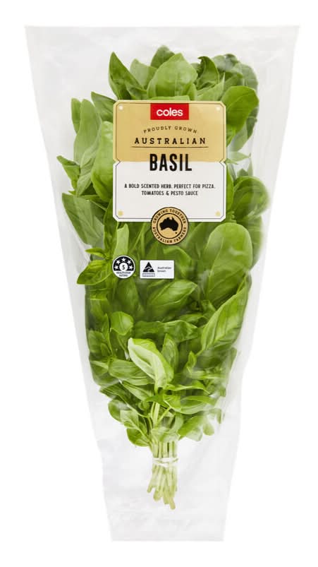 Coles Sleeved Herbs Basil 1 each