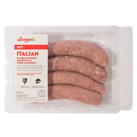 Longo's Hot Italian Pork Sausages (500 g)