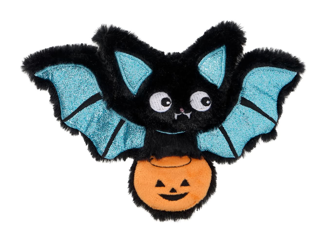 Thrills & Chills™ Halloween Flattie Bat Dog Toy (Color: Blue)