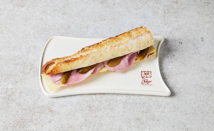 Sandwich Jambon Blanc & Comté - Pain Baguette
