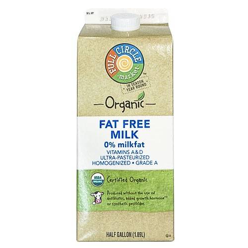 Full Circle Organic Fat Free Milk (1.89 L)