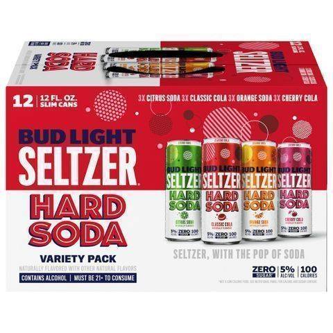 Bud Light Seltzer Hard Soda Variety 12 Pack 12 oz