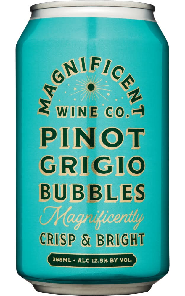 The Magnificent Wine Company Pinot Grigio Bubbles Wine (355 ml)