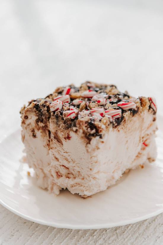 Candy Cane Ice Cream Crumble