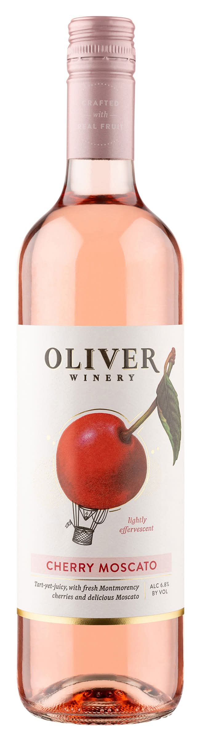 Oliver Cherry Moscato Rose Wine (750 ml)