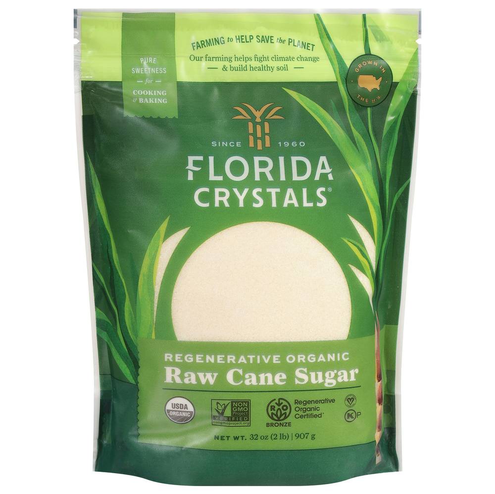 Florida Crystals Organic Raw Cane Sugar (2 lbs)