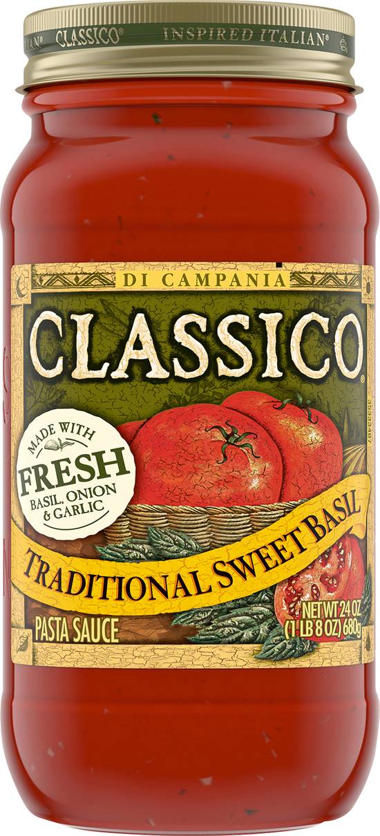 Classico Traditional Sweet Basil Pasta Sauce