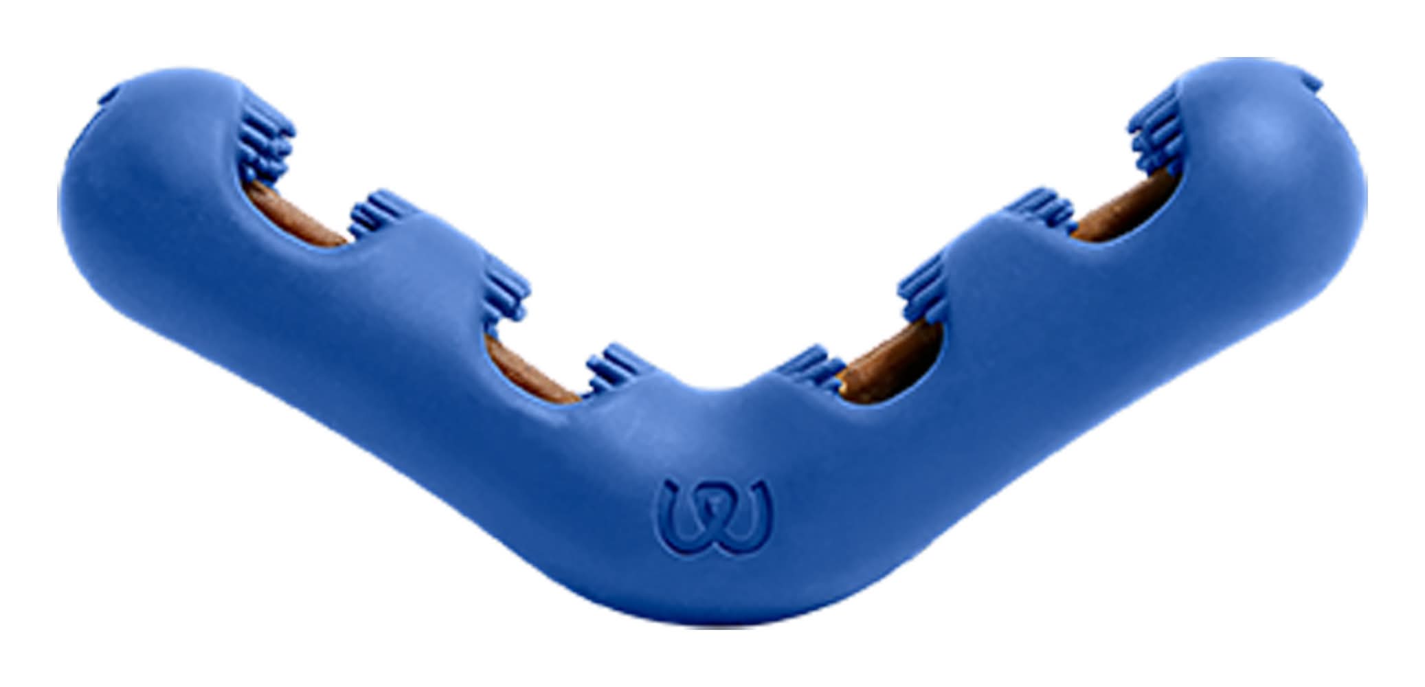 WOOF Dog Bite n' Brush Dental Toothbrush Toy - Scrubs Plaque & Tarter - Treats Sold Separately (Size: Small)