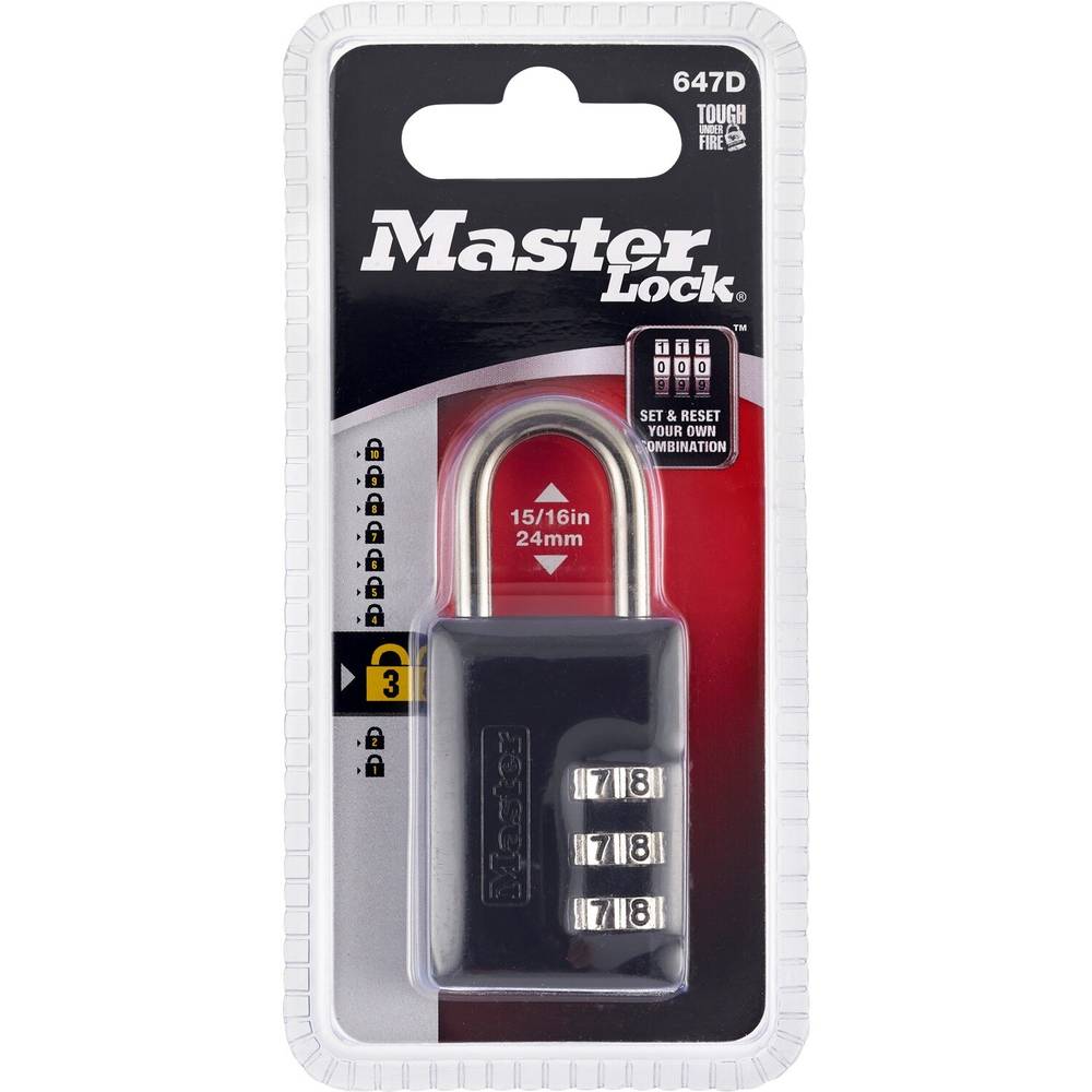 Master Lock Resettable Numeric Combination Lock