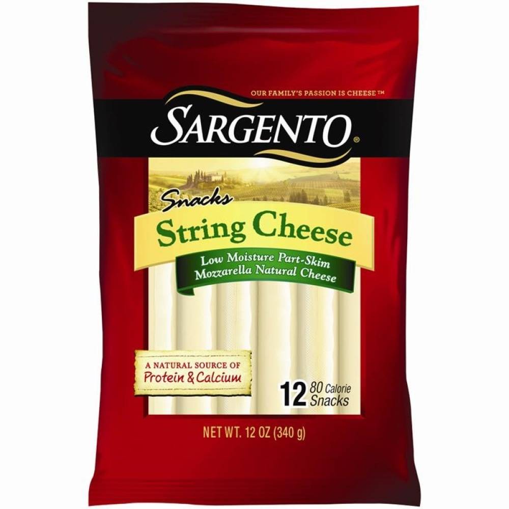 Sargento Mozzarella String Cheese Snacks (12 oz, 12 ct)