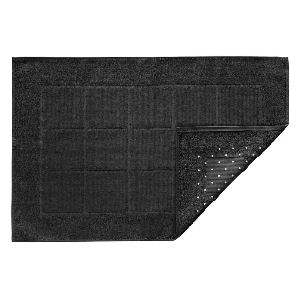 Teka toalha de piso lucca com antiderrapante cinza (0,46x0,70cm)