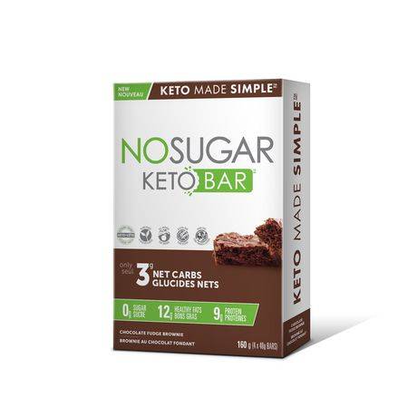 No Sugar Company Keto Bar (4 ct) (chocolate fudge brownie)
