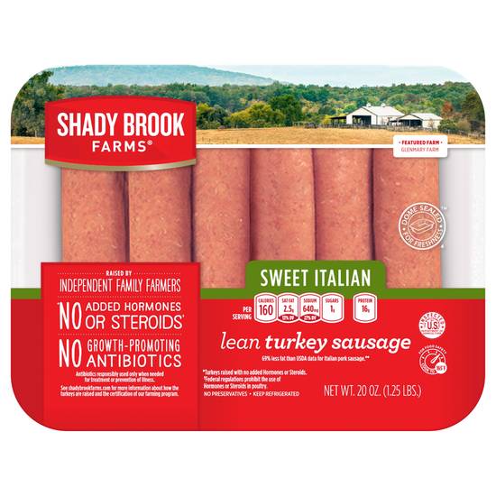 Shady Brook Farms Sweet Italian Lean Turkey Sausage
