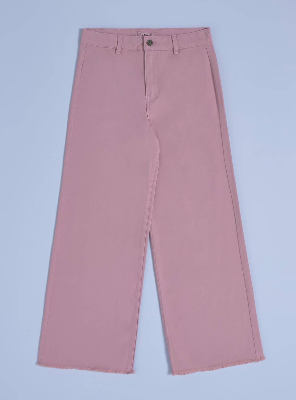 Melt pantalón jeans wide leg bleach wash rosado pastel 't/16a