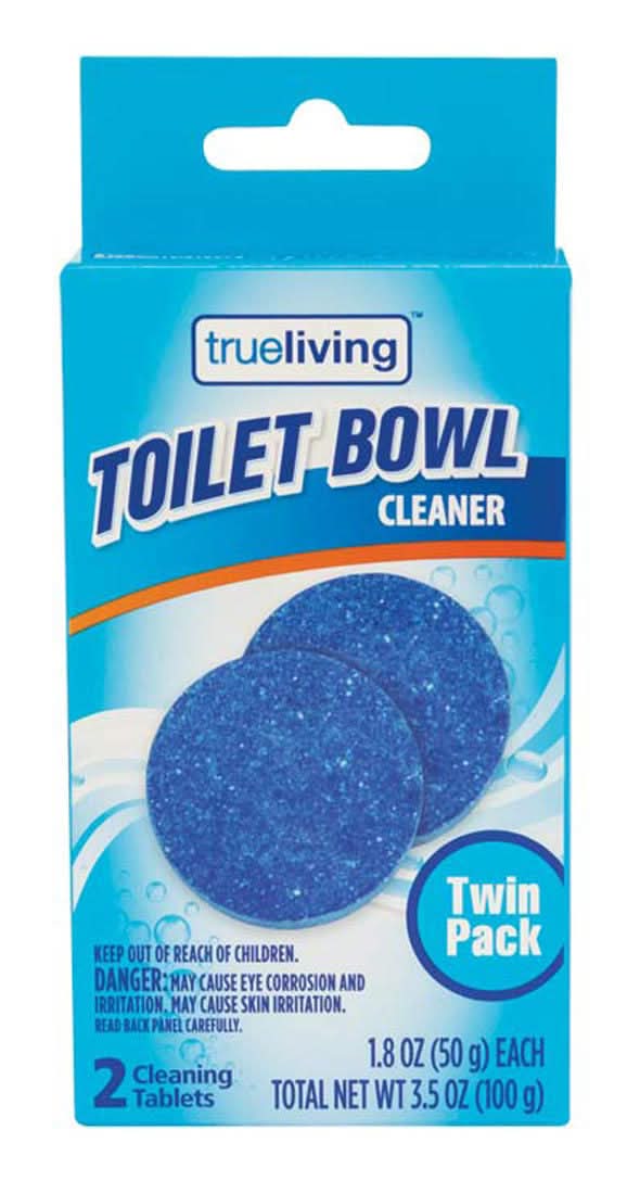 TrueLiving Toilet Bowl Cleaner Tablets Twin pack (2 x 1.8 oz)