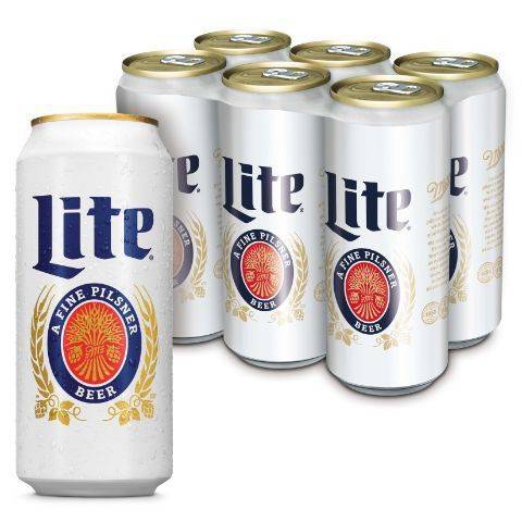 Miller Lite 6 Pack 16oz Can