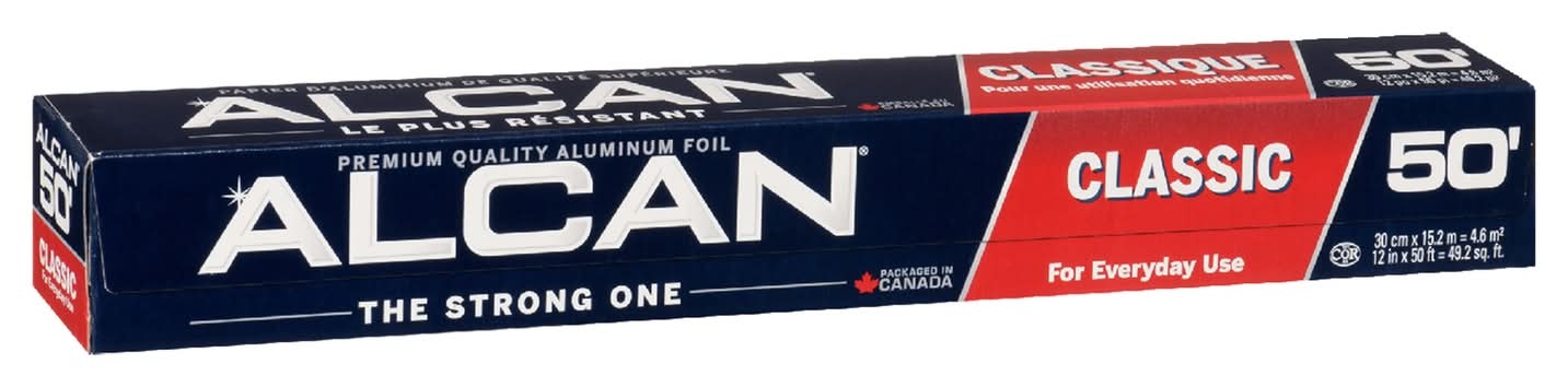 Alcan Aluminium Foil Wrap, 50 ft