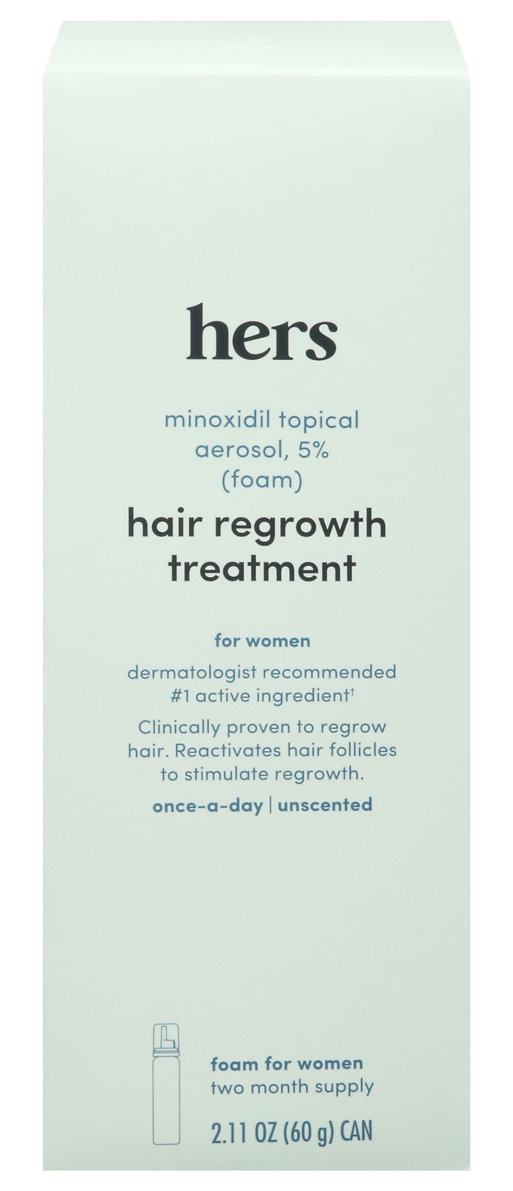 hers Unscented Hair Regrowth Treatment For Women (60 ml)