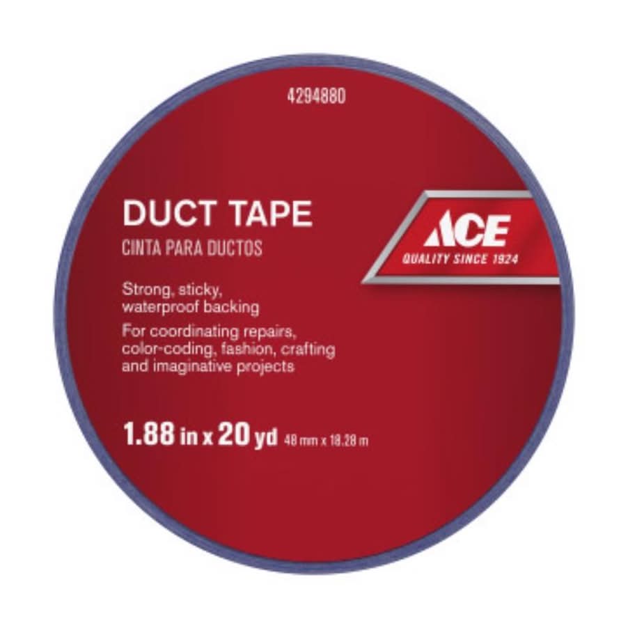 ACE 1.88 In. W X 20 Yd L Blue Solid Duct Tape