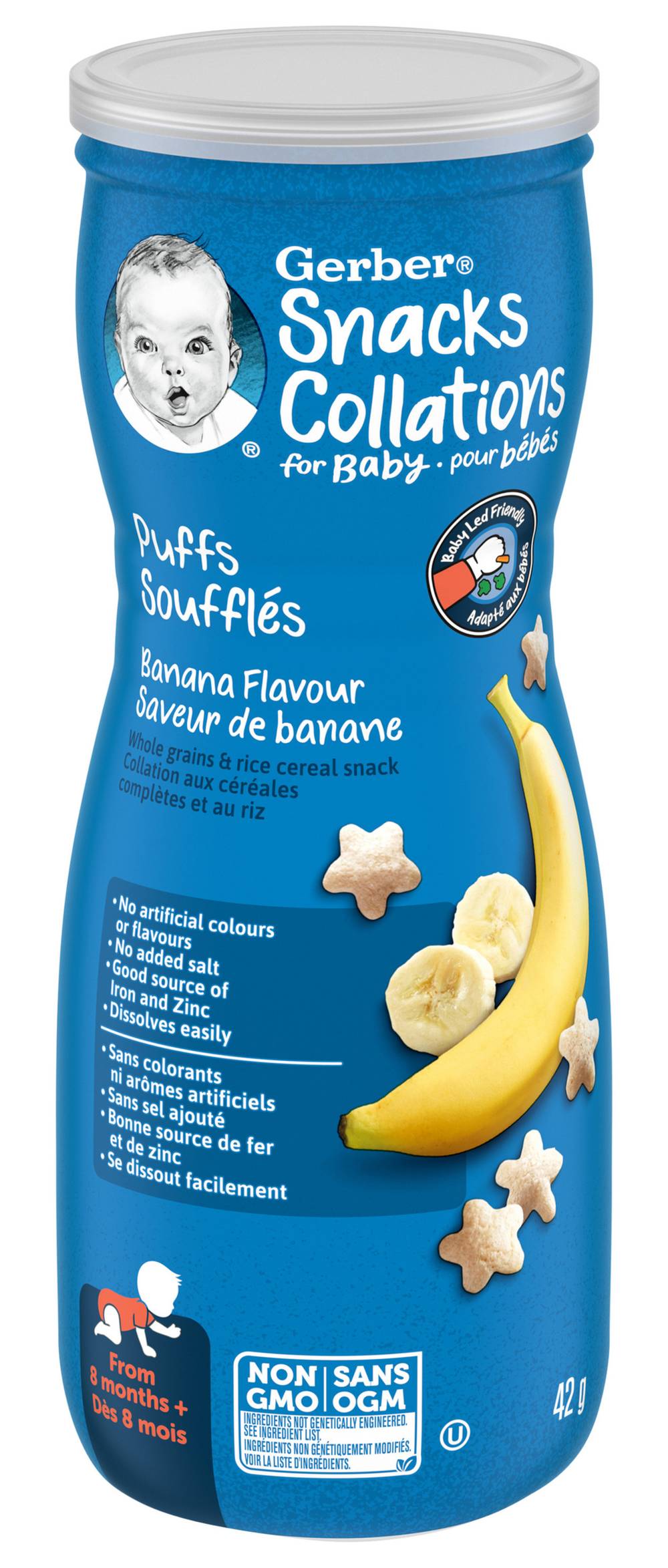 Gerber Puffs Banana Flavour Baby Snacks (42 g)