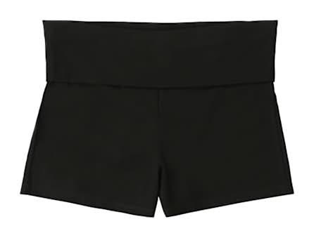 Juniors Foldover Short Small Black