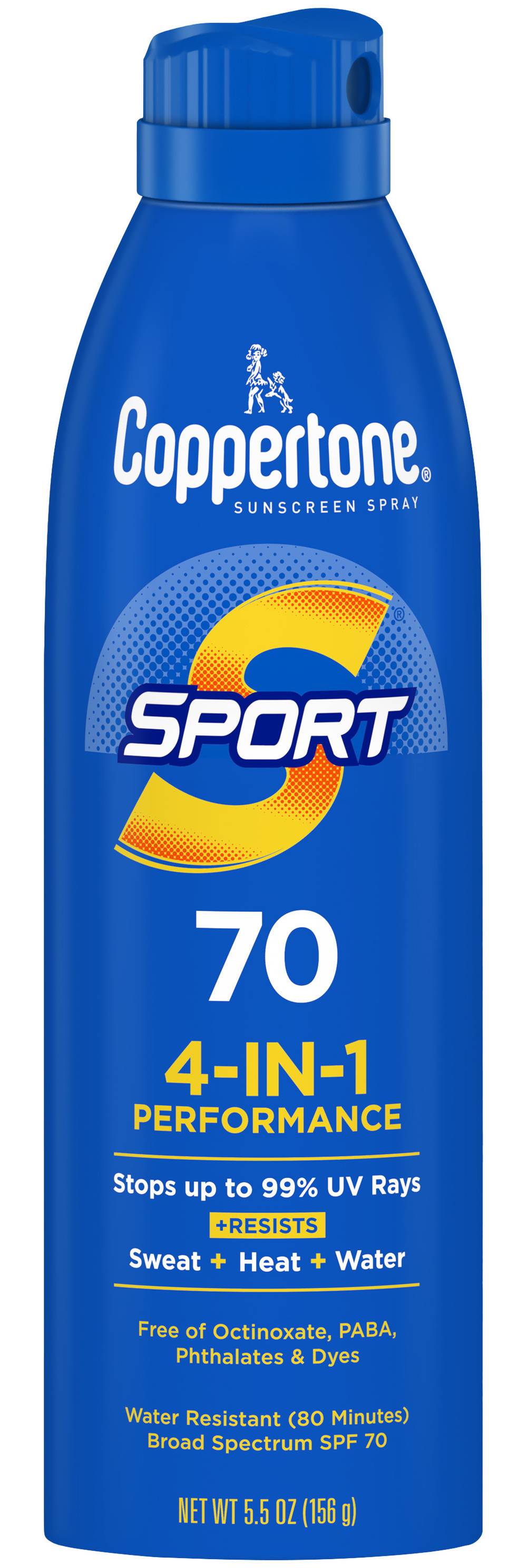 Coppertone Sport 4-in-1 Performance Sunscreen Spf 70 (5.5 oz)