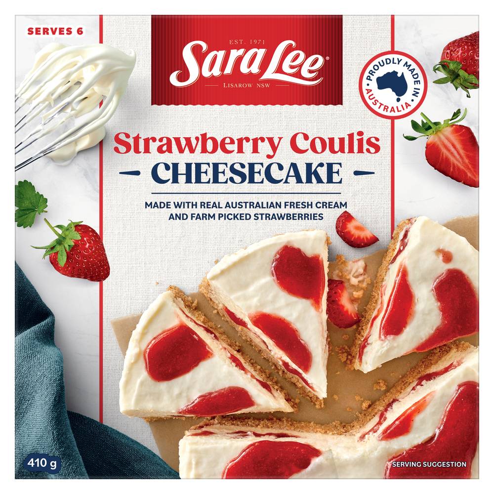 Sara Lee Strawberry Coulis Cheesecake (410g)