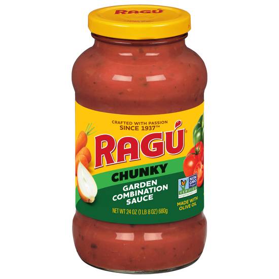 Ragú Garden Combination Extra Flavorful! Chunky Sauce