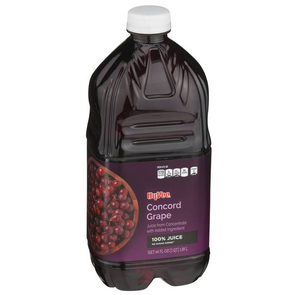 Hy-Vee 100% Concord Grape Juice, No Sugar Added