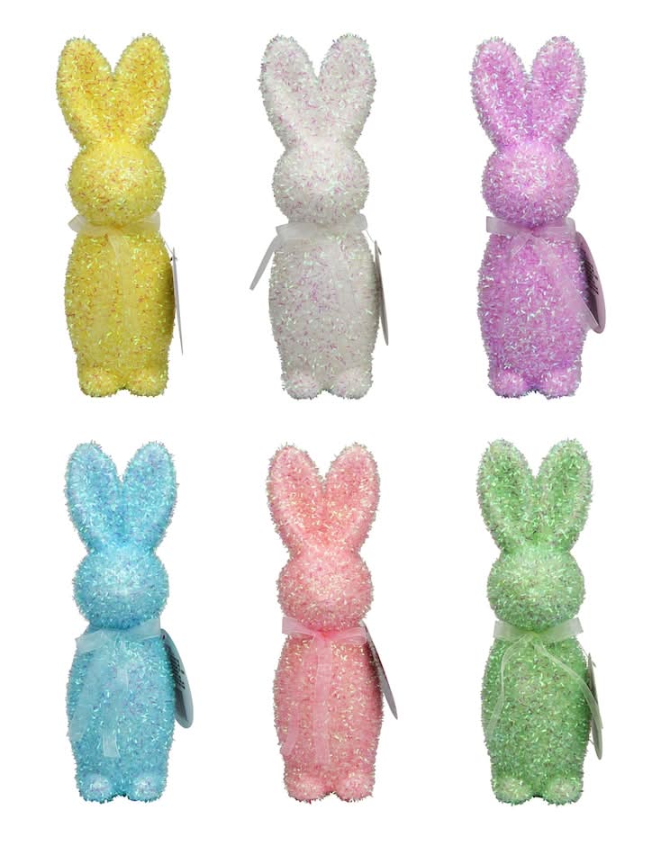 Seasonal Collection Tinsel Bunny Decor For Easter, 1-ct.