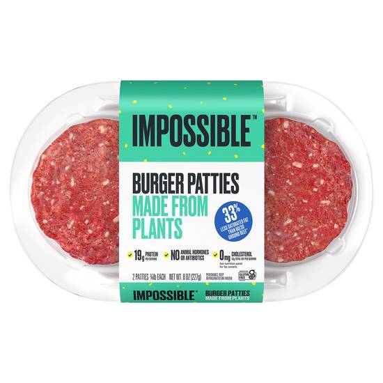 Impossible Burger Patties Made From Plants (2 ct)