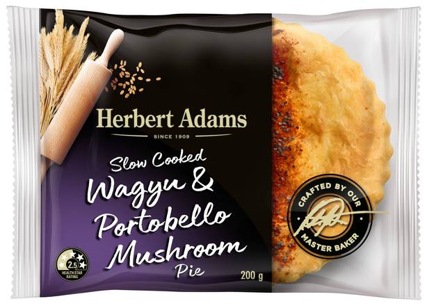 Herbert Adams Wagyu Beef & Portobello Mushroom Pie 200g