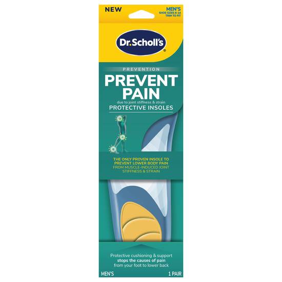Dr. Scholl's Men's Prevent Pain Protective Insoles (size 8-14)