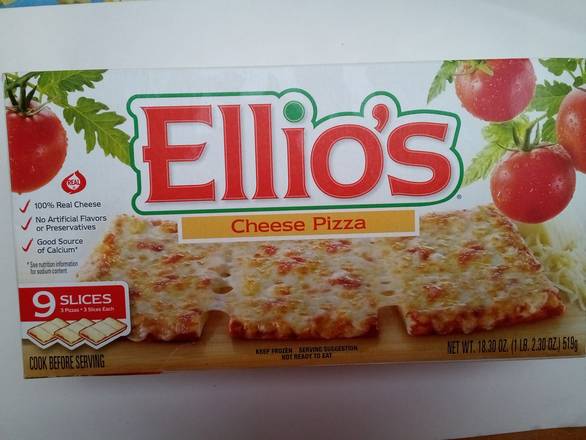 Ellio's cheese pizza 9 slices