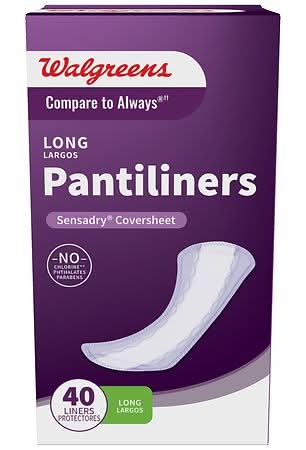 Walgreens Pantiliners, Long (40 ct)