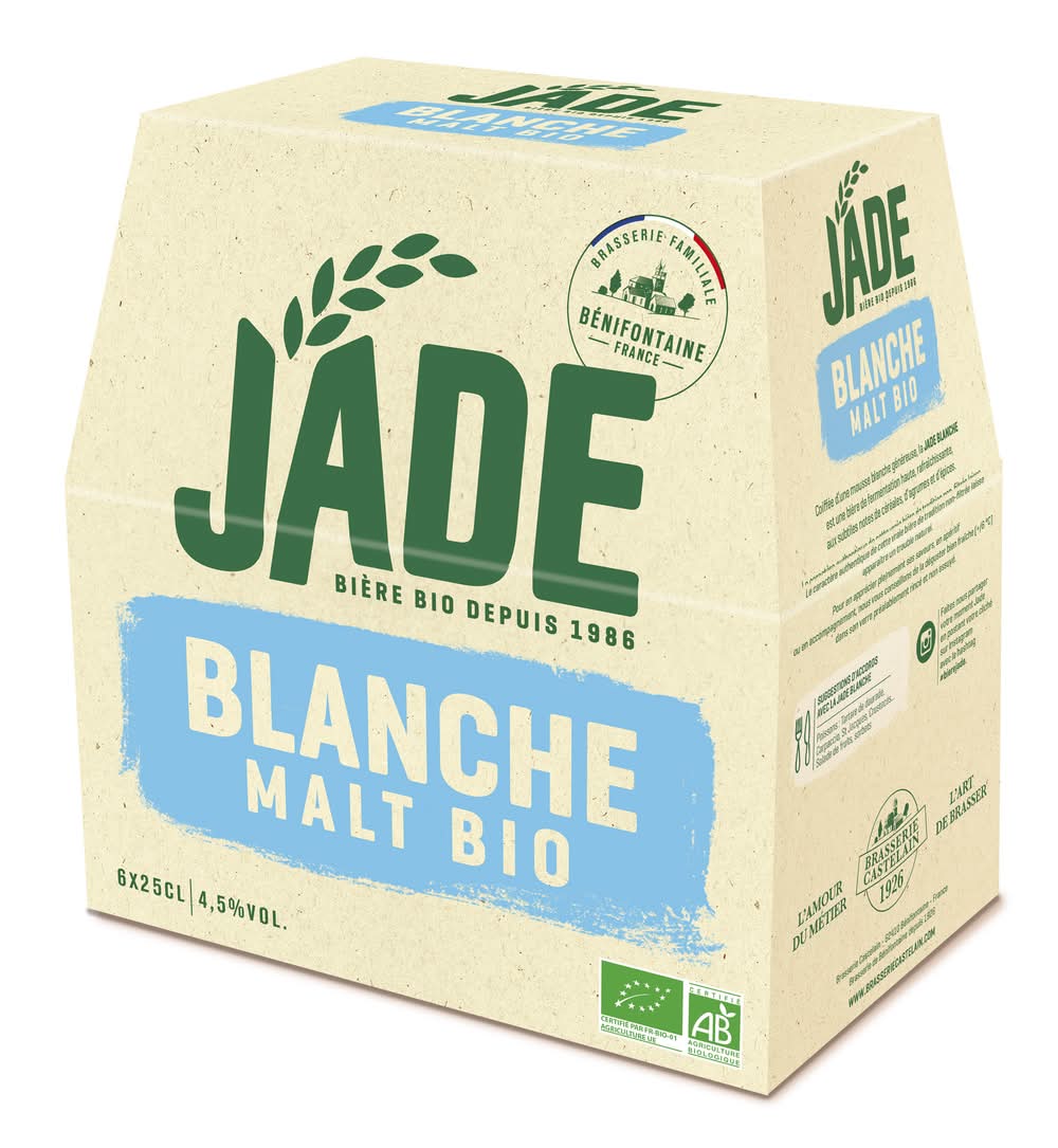 Jade - Bière blanche bio (6 x 250ml)