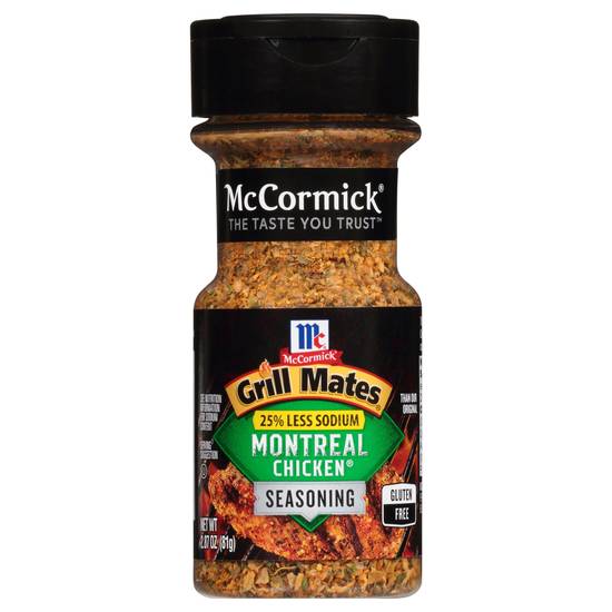 Mccormick Grill Mates 25% Less Sodium Montreal Chicken Seasoning (2.9 oz)