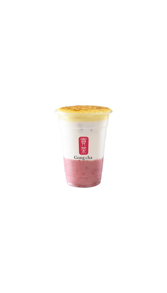 Crème Brulee Strawberry Latte