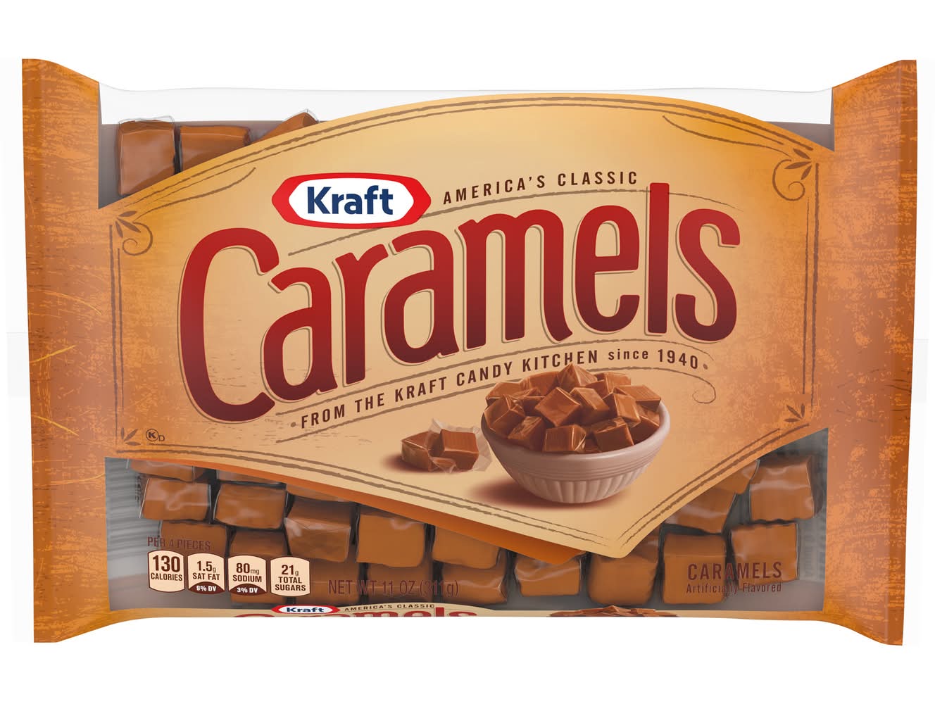 Kraft America's Classic Candy, Caramel (11 oz)